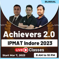 Achievers 2.0  IPMAT Indore 2023 Online Live Classes | Bilingual | Complete Batch By Adda247