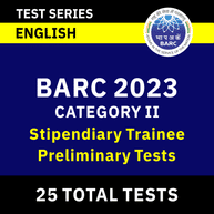 BARC Category II | Stipendiary Trainee | Preliminary Test Series By adda247