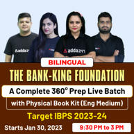 The Bank-King Foundation Pro 3.0 | A Complete 360° Prep Live Batch with Physical Book Kit (Eng Medium) | Target IBPS 2023-24 | SBI, IBPS RRB PO & Clerk | Online Live Classes By Adda247