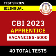 CBI Apprentice 2023 | Complete Bilingual Online Test Series By Adda247