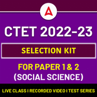 CTET 2022-23 SELECTION KIT FOR PAPER 1 & 2 ( SOCIAL SCIENCE) LIVE CLASS | RECORDED VIDEO | TEST SERIES BY ADDA247