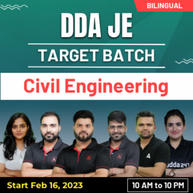 DDA JE Online Live Classes | Civil Engineering | Bilingual | Target Batch By Adda247