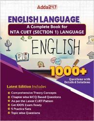 CUET English Language TEST Complete Book (English Printed Edition) by Adda247