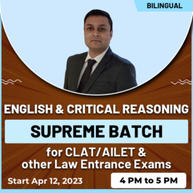 English & Critical Reasoning Supreme Batch For CLAT / AILET & Other Law Entrance Exams | Live Classes By Adda247