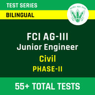 FCI Category-III FCI Junior Engineer Civil Phase-II 2022-23 | Complete Bilingual Online Test Series By Adda247