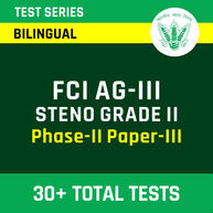 FCI AG-III Steno Grade II Phase-II Paper-III 2022-23 | Complete Bilingual Test Series By Adda247