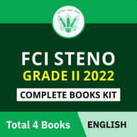 FCI Steno Grade II 2022 Complete Books Kit (English Printed Edition) By Adda247