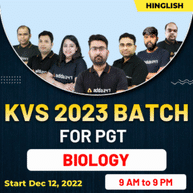 KVS 2023 Batch For PGT Biology | Online Live Classes By Adda247