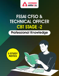 Professional Knowledge E Study Notes For FSSAI CFSO & Technical Officer CBT State -2 (English Medium eBook)