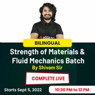 Strength Materials And Fluid Mechanics Online Live Classes Mechanical Engineering Batch By Adda247