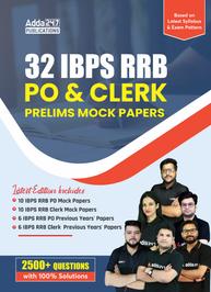 32 IBPS RRB PO & Clerk Prelims 2023 Mock Papers Book(English Printed Edition) By Adda247