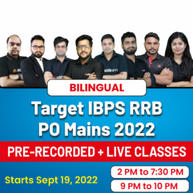 Target IBPS RRB PO Mains 2022 | Pre-recorded + Live Classes Batch | Online Live Classes By Adda247