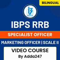 IBPS RRB Specialist Officer | Marketing Officer | Scale II Video Course by Adda247