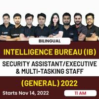 IB Security Assistant Cut Off 2022 Previous Year Cut off & Marks_50.1