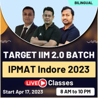Target IIM 2.0 Batch IPMAT Indore 2023 | Online Live Classes By Adda247 (As per Latest Syllabus)