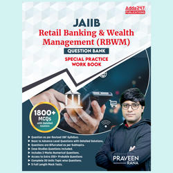 JAIIB Retail Banking & Wealth Management (RBWM) MCQs 1800+ Questions (English Printed Edition) Book By Adda247