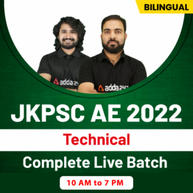 JKPSC AE 2022 Mechanical Target Batch | Bilingual | Online Live Classes By Adda247