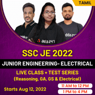 SSC JE 2022 JUNIOR ENGINEERING - ELECTRICAL |ONLINE LIVE CLASSES + TEST SERIES BY ADDA247