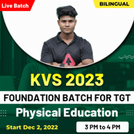 KVS 2023 Foundation Batch For TGT Physical Education | Hinglish | Live Classes By Adda247
