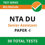 NTA Delhi University Senior Assistant 2021 Online Test Series