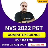NVS 2022 PGT Computer Science Batch | Online Live Classes By Adda247