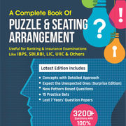 A Complete Book of Puzzles & Seating Arrangement (Third Printed English Edition)