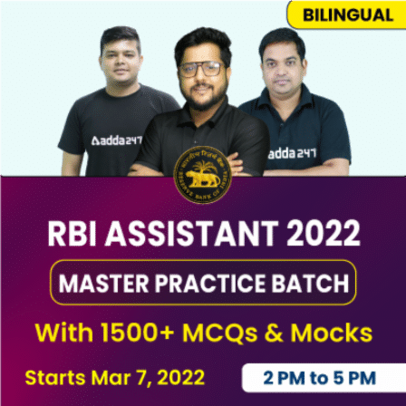 RBI Assistant 2022 Master Practice Batch |_3.1