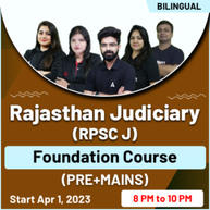 Rajasthan Judiciary (RPSC J) Foundation Course (Pre+Mains) | Bilingual | Online Live Classes By Adda247