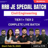 RRB JE Special Batch Civil Engineering | Bilingual | Online Live Classes By Adda247
