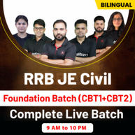 RRB JE Civil Foundation Batch | Live Classes By Adda247