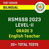 RSMSSB Level-II Grade 3 English Teacher 2023 | Complete Bilingual Online Test Series by Adda247