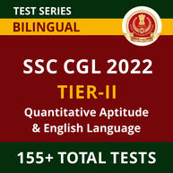 SSC CGL Tier-II Quantitative Aptitude and English Language Cracker 2022-23 Online Test Series