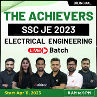 SSC JE Electrical Achievers Batch | Bilingual | Online Live Classes by Adda247