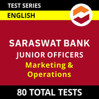 Saraswat bank junior officers (marketing and operations) 2023 | online test series by adda247 Saraswat Bank Junior Officers Test Series