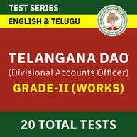 Telangana DAO (Divisional Accounts Officer) Online Test Series 2022 in English and Telugu By Adda247