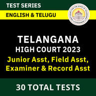 Statewide Live Mock Test for Telangana District Court Jr.Asst, Record Asst, Examiner : Attempt Now |_50.1