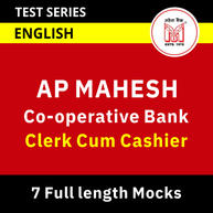 AP Mahesh Co-operative Bank Clerk Cum Cashier Online Test Series By Adda247