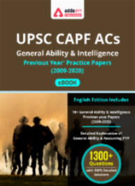 UPSC CAPF ACs General Ability & Intelligence Previous Year Paper eBook (2009-2020)