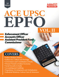 UPSC EPFO EO/AO/APFC(Enforcement / Accounts Officers & Assistant Provident Fund Commissioner) Exam Guide Vol 2 (English Printed Edition) By Adda247