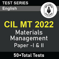 CIL Management Trainee Materials Management (Mechanical) Paper I & Paper II 2022 | Complete Test Series by Adda247