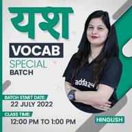 Yash - Vocab Special Batch 2022 | Hinglish | Online Live classes By Adda247