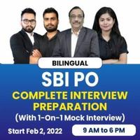 SBI PO Interview Preparation With 1 on 1 Mock Interview_60.1