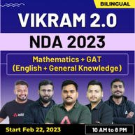 NDA 2023 Live Classes | Mathematics + General Ability Test (English + General Knowledge) | Bilingual Classes | NDA Online Coaching by Adda247