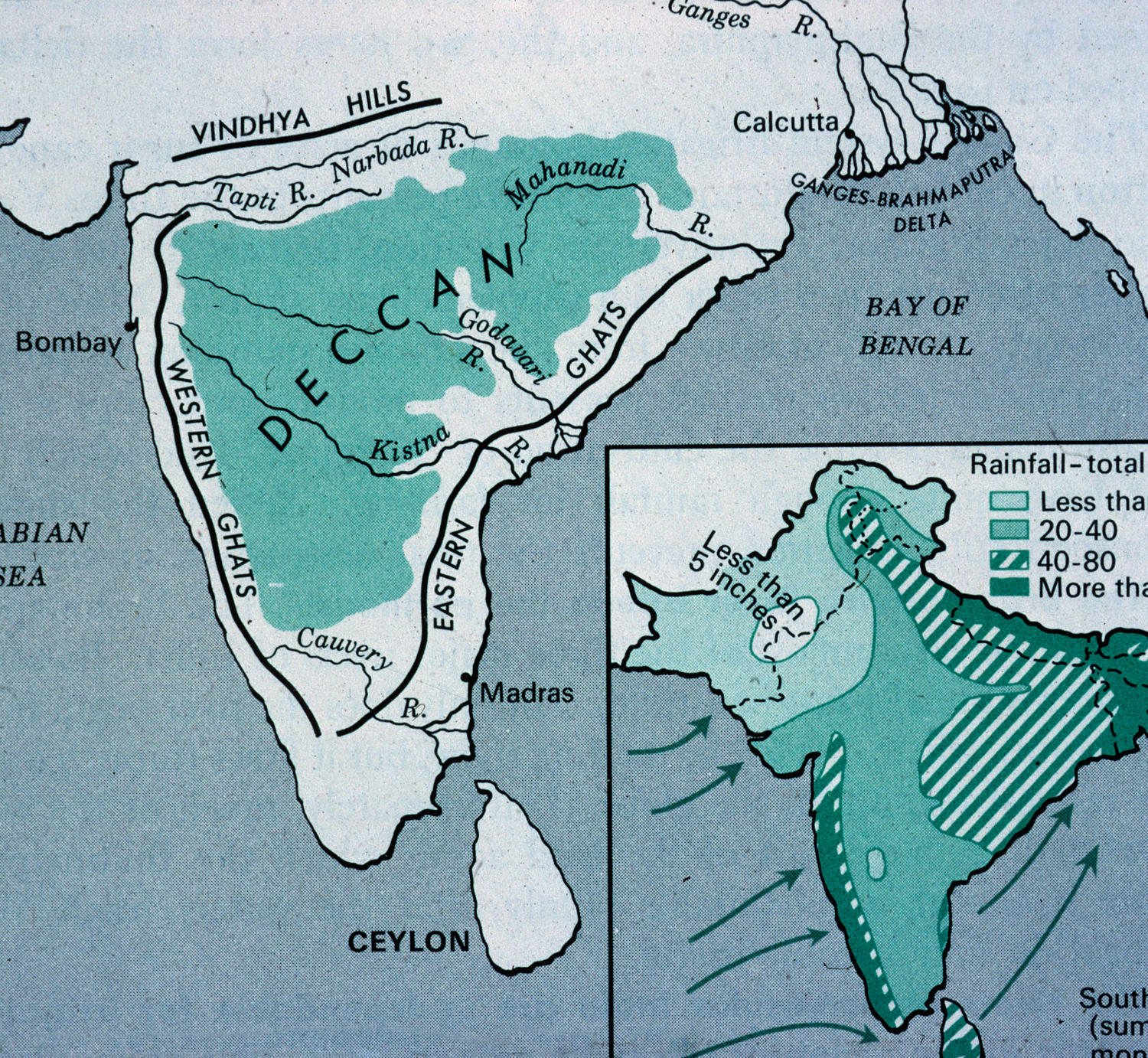 Deccan Plateau Maps