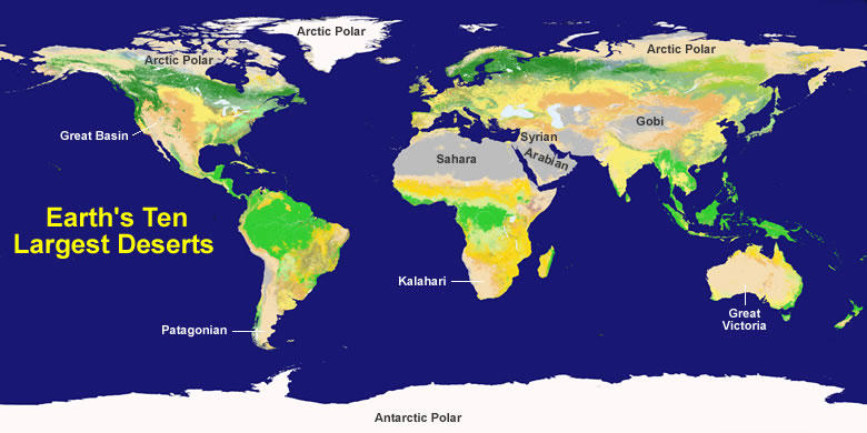 world desert map
