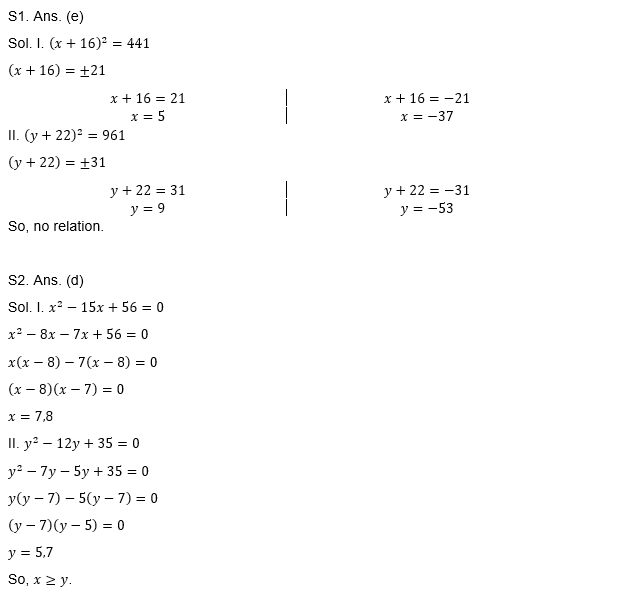 SBI Clerk Prelims 2022 : 26th October – Quadratic inequalities | Latest Hindi Banking jobs_5.1