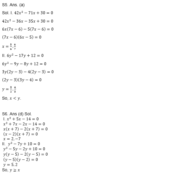 SBI Clerk Prelims 2022 : 26th October – Quadratic inequalities | Latest Hindi Banking jobs_7.1