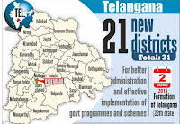 तेलंगाना में 21 नए जिले बनाये गए |_50.1