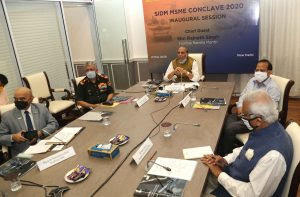 रक्षा मंत्री राजनाथ सिंह ने की SIDM, MSMEs के ई-कॉन्क्लेव की अध्यक्षता |_50.1
