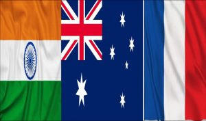 वर्चुली आयोजित की गई पहली भारत-फ्रांस-ऑस्ट्रेलिया त्रिपक्षीय वार्ता |_50.1